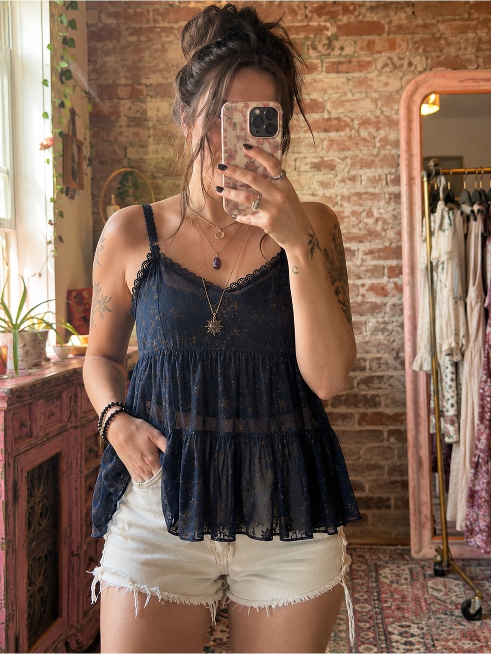 Free People Lace tank